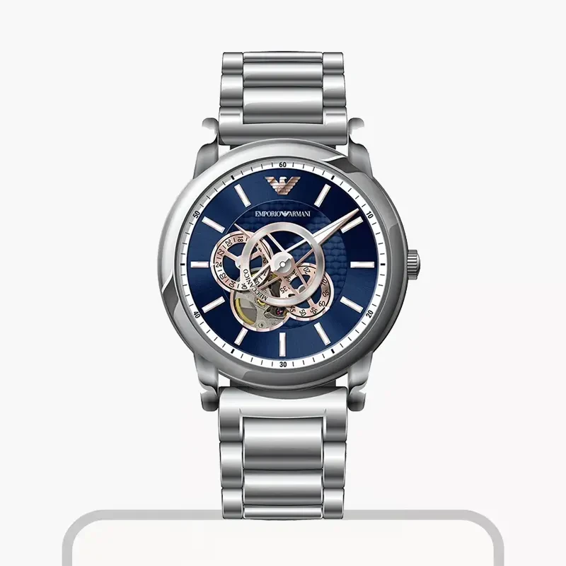 Emporio Armani Luigi Automatic Blue Dial Men's Watch | AR60036